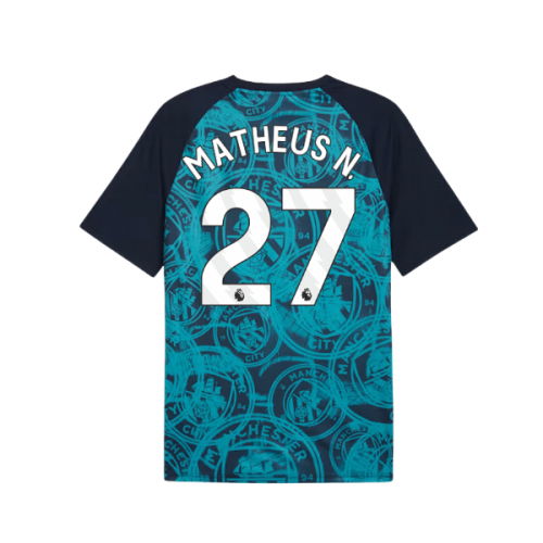 2026 Man City Warm Up Jersey (Deep Navy) (Matheus N. 27)