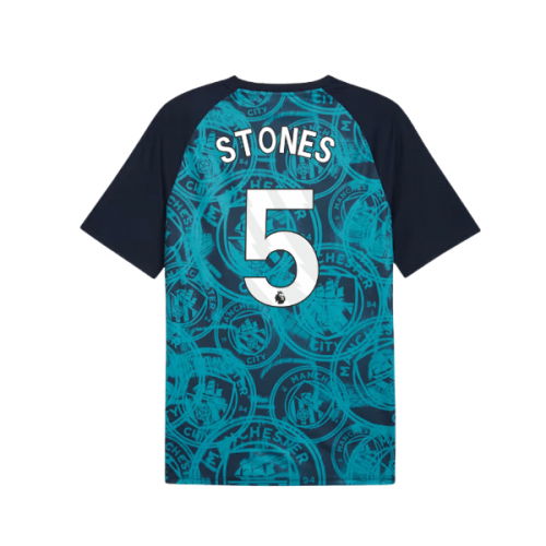 2026 Man City Warm Up Jersey (Deep Navy) (Stones 5)