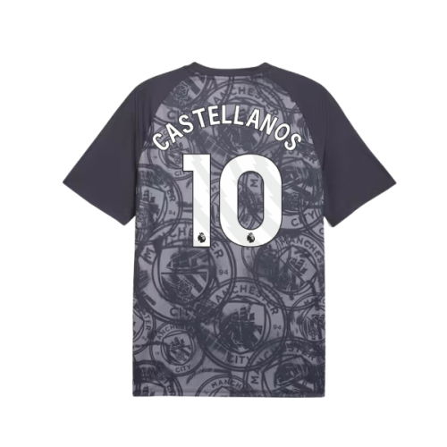 2026 Man City Warm Up Jersey (Gray) (Castellanos 10)