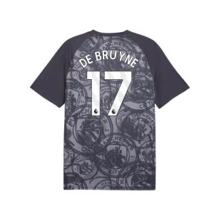 2026 Man City Warm Up Jersey (Gray) (De Bruyne 17)