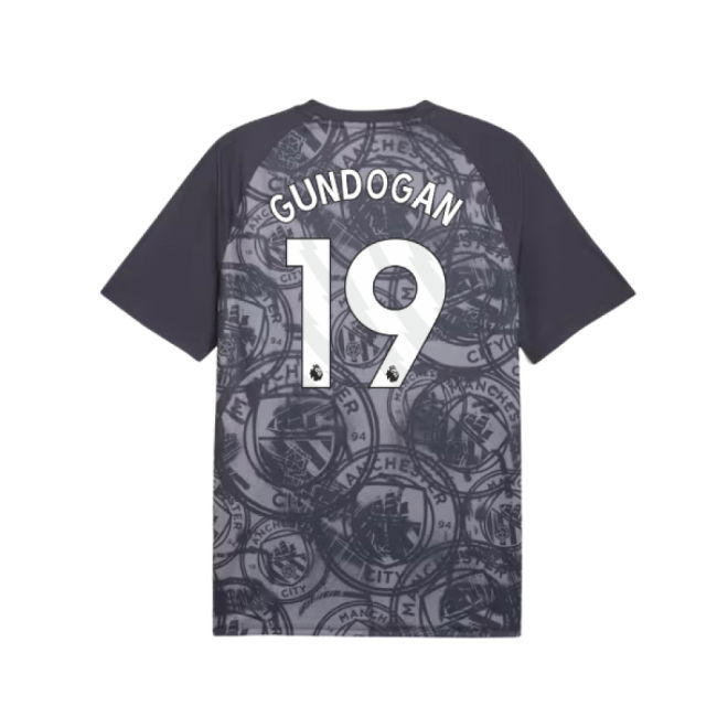 2026 Man City Warm Up Jersey (Gray) (Gundogan 19)