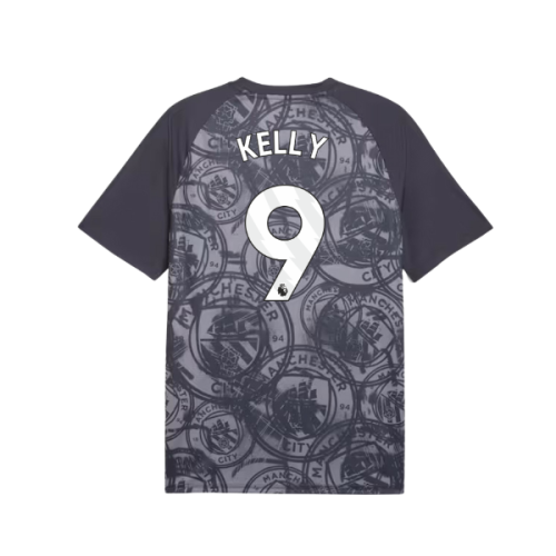 2026 Man City Warm Up Jersey (Gray) (Kelly 9)