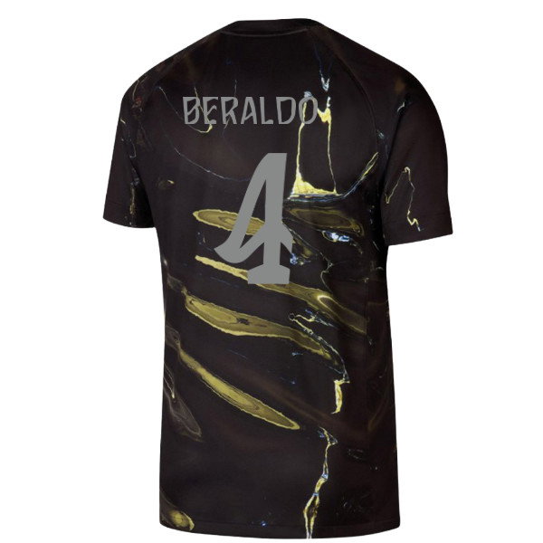 2026 PSG Jordan Stadium Night Edition Shirt (Black) (Beraldo 4)