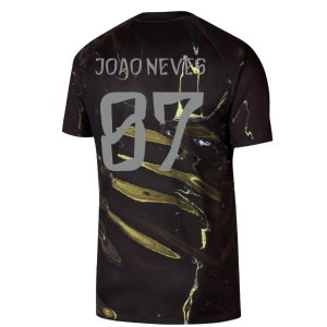 2026 PSG Jordan Stadium Night Edition Shirt (Black) (Joao Neves 87)