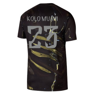 2026 PSG Jordan Stadium Night Edition Shirt (Black) (Kolo Muani 23)