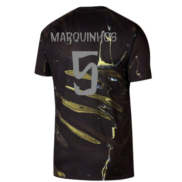 2026 PSG Jordan Stadium Night Edition Shirt (Black) (Marquinhos 5)