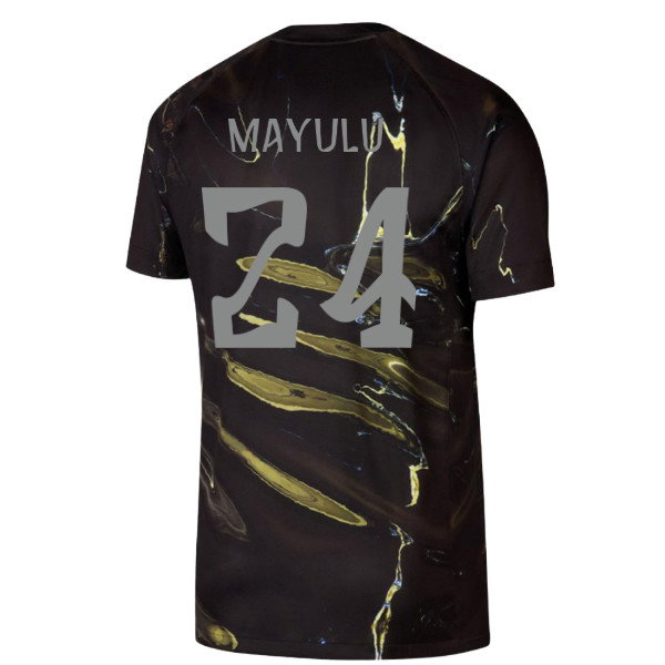2026 PSG Jordan Stadium Night Edition Shirt (Black) (Mayulu 24)