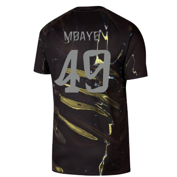 2026 PSG Jordan Stadium Night Edition Shirt (Black) (Mbaye 49)