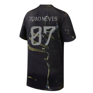 2026 PSG Night Edition Shirt (Kids) (Joao Neves 87)