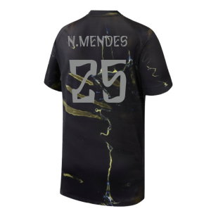 2026 PSG Night Edition Shirt (Kids) (N.Mendes 25)