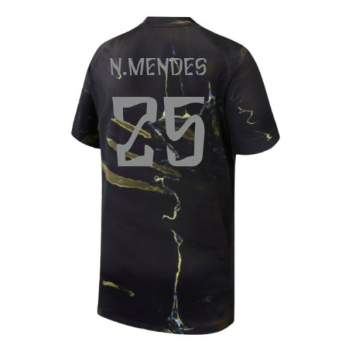 2026 PSG Night Edition Shirt (Kids) (N.Mendes 25)