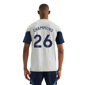 2025-2026 Arsenal Training Tee (Grey) (Champions 26)
