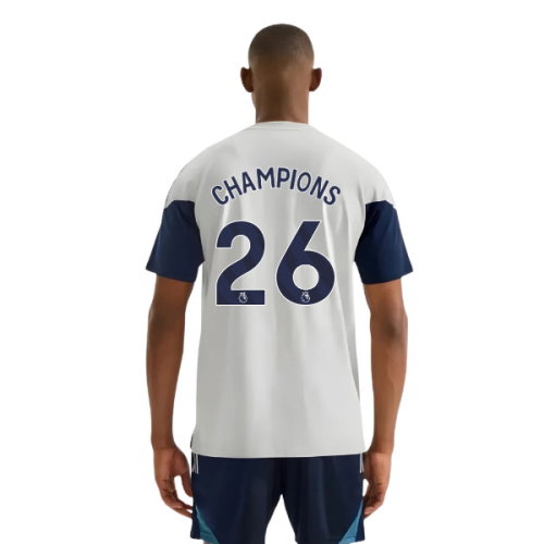2025-2026 Arsenal Training Tee (Grey) (Champions 26)