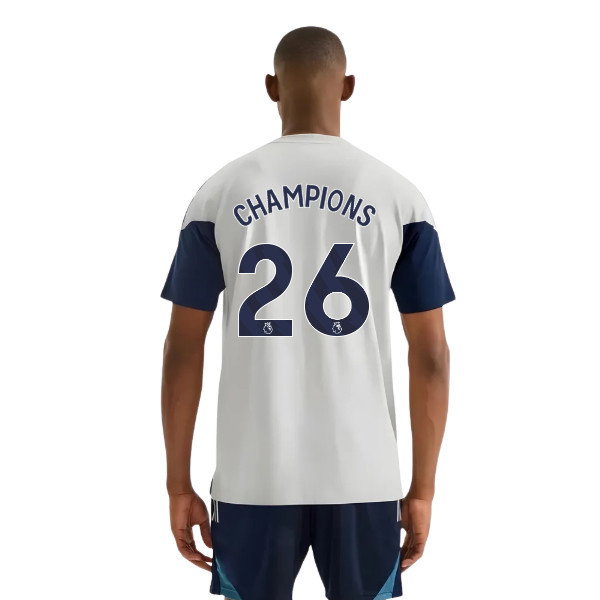 2025-2026 Arsenal Training Tee (Grey) (Champions 26)