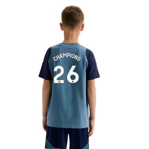 2025-2026 Arsenal Training Tee (Blanch Blue) - Kids (Champions 26)