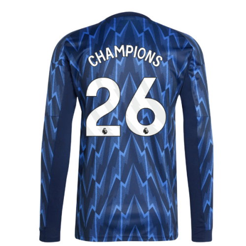 2025-2026 Arsenal Long Sleeve Away Shirt (Champions 26)