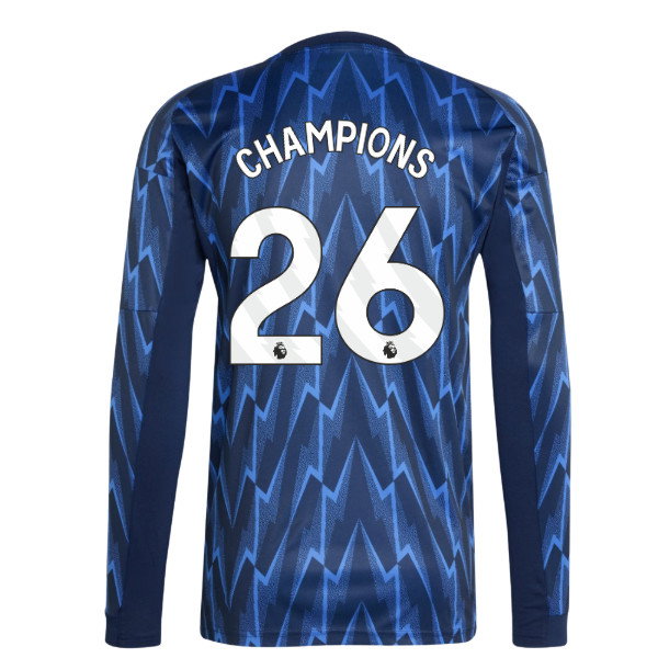 2025-2026 Arsenal Long Sleeve Away Shirt (Champions 26)