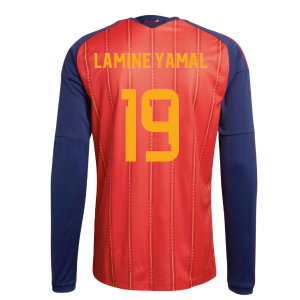 2026-2027 Spain Long Sleeve Home Shirt (Lamine Yamal 19)