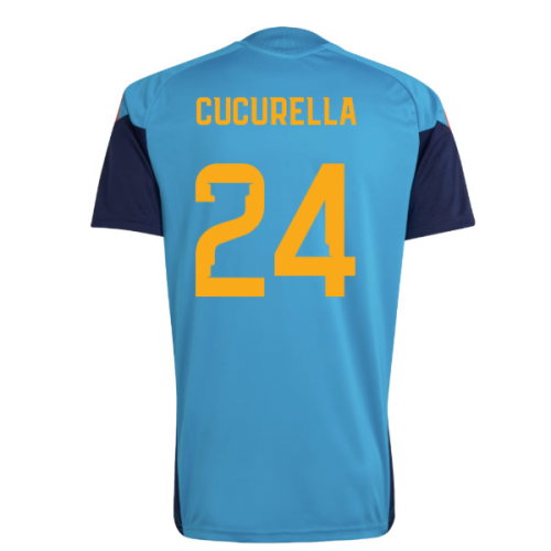 2026-2027 Spain Training Jersey (Bold Aqua) (Cucurella 24)