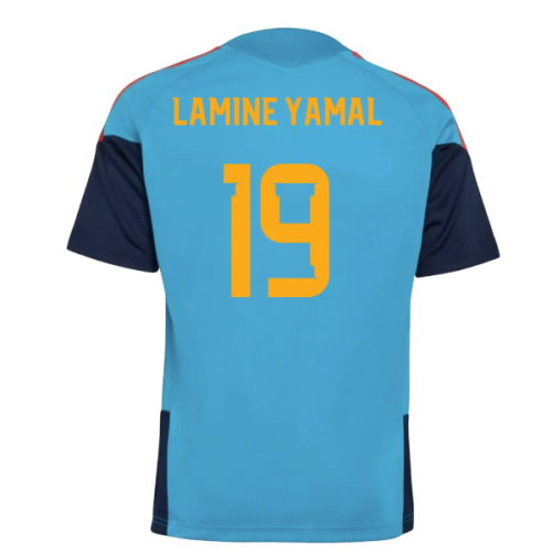 2025-2025 Spain Training Jersey (Bold Aqua) - Kids (Lamine Yamal 19)