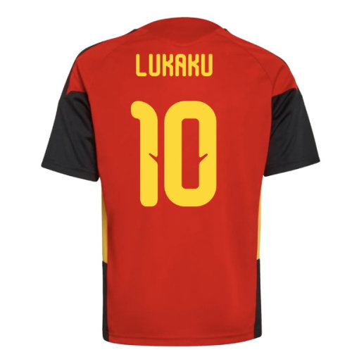 2026-2027 Belgium Training Jersey (Red) - Kids (Lukaku 10)