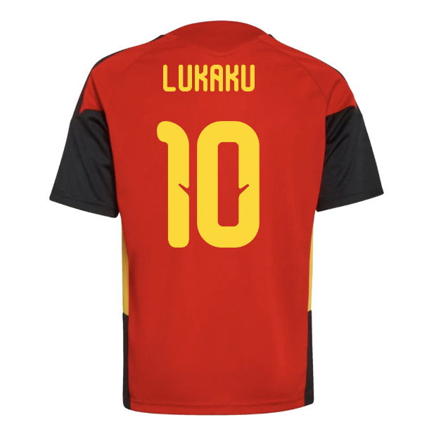 2026-2027 Belgium Training Jersey (Red) - Kids (Lukaku 10)