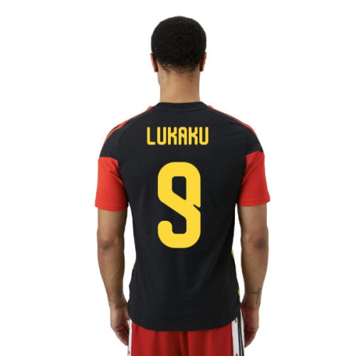 2026-2027 Belgium Training Tee (Black) (Lukaku 9)