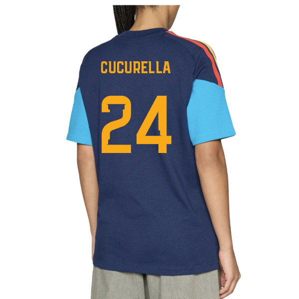 2026-2027 Spain Training Tee (Night Indigo) (Cucurella 24)