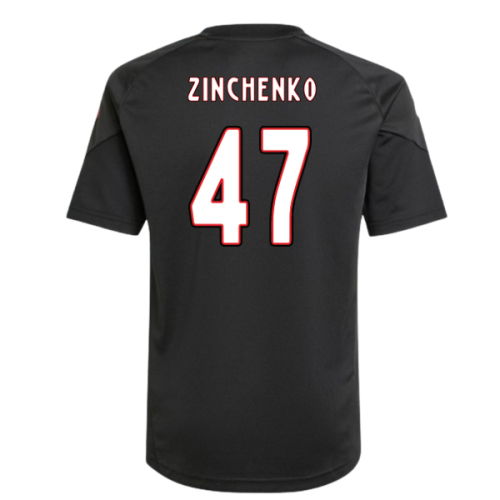 2025-2026 Ajax Training Shirt (Black) - Kids (Zinchenko 47)