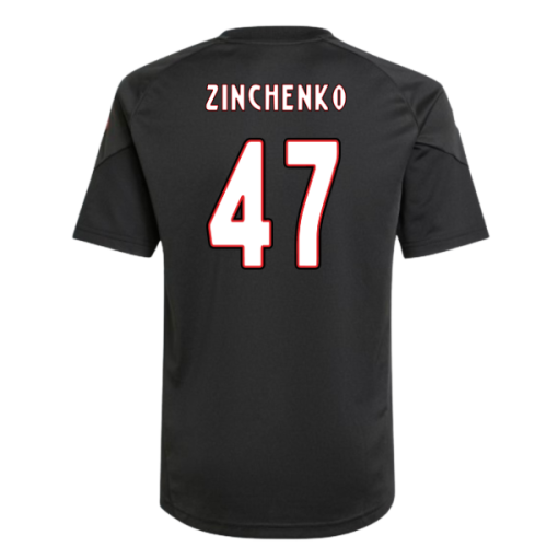 2025-2026 Ajax Training Shirt (Black) - Kids (Zinchenko 47)