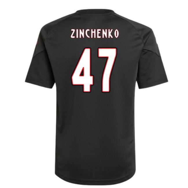 2025-2026 Ajax Training Shirt (Black) - Kids (Zinchenko 47)