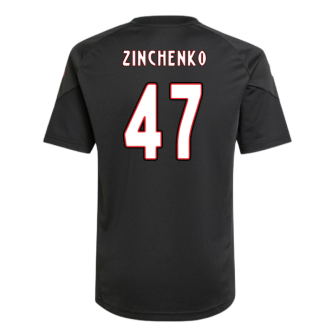 2025-2026 Ajax Training Shirt (Black) - Kids (Zinchenko 47)