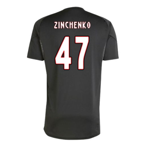 2025-2026 Ajax Training Shirt (Black) (Zinchenko 47)