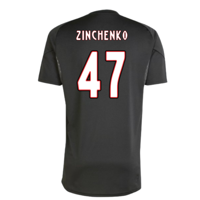 2025-2026 Ajax Training Shirt (Black) (Zinchenko 47)