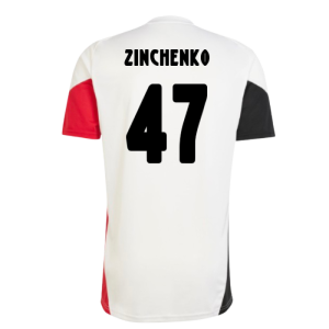 2025-2026 Ajax Training Shirt (White) (Zinchenko 47)