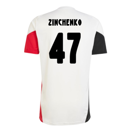 2025-2026 Ajax Training Shirt (White) (Zinchenko 47)