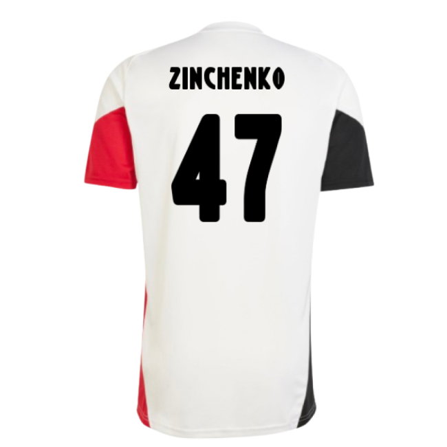 2025-2026 Ajax Training Shirt (White) (Zinchenko 47)
