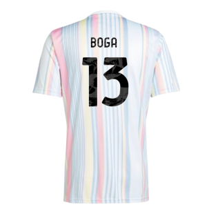 2025-2026 Juventus Pre-Match Shirt (White) (Boga 13)