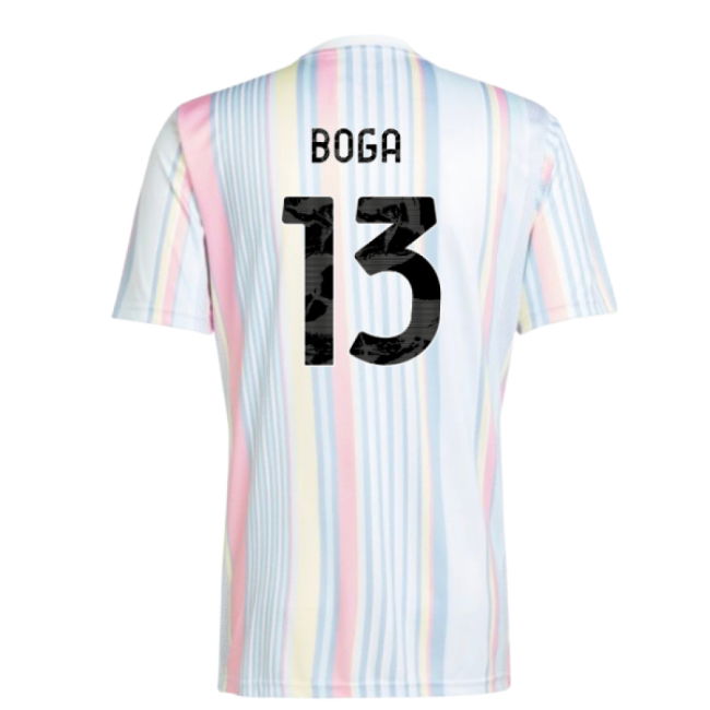 2025-2026 Juventus Pre-Match Shirt (White) (Boga 13)