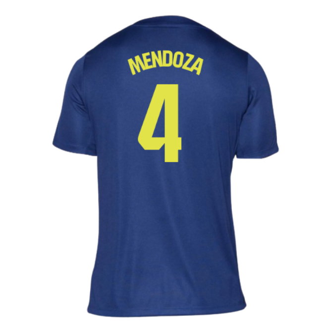 2025-2026 Atletico Madrid Pre-Match Shirt (Blue-Yellow) (Mendoza 4)