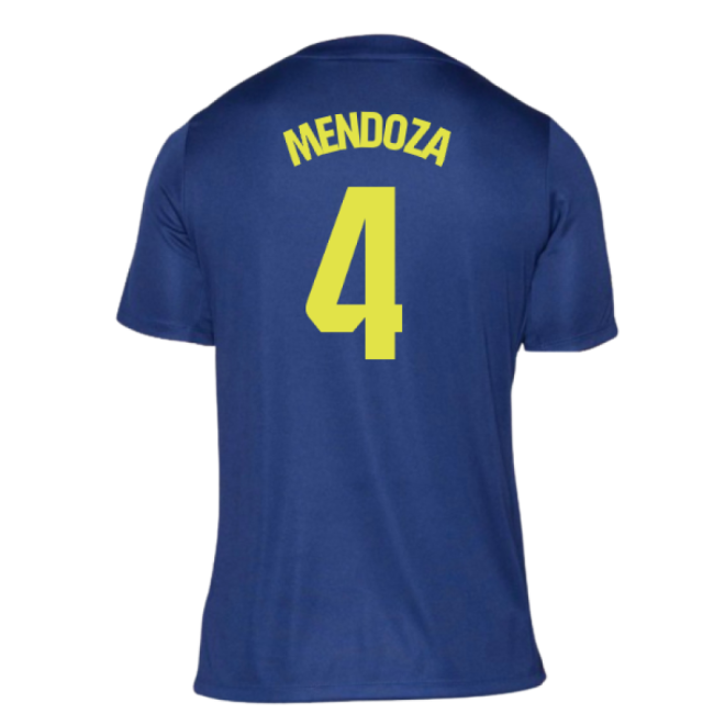 2025-2026 Atletico Madrid Pre-Match Shirt (Blue-Yellow) (Mendoza 4)