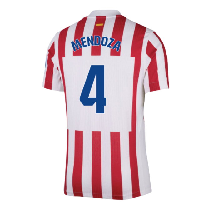 2025-2026 Atletico Madrid Home Authentic Shirt (Mendoza 4)