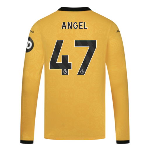 2025-2026 Wolves Long Sleeve Home Shirt (Angel 47)