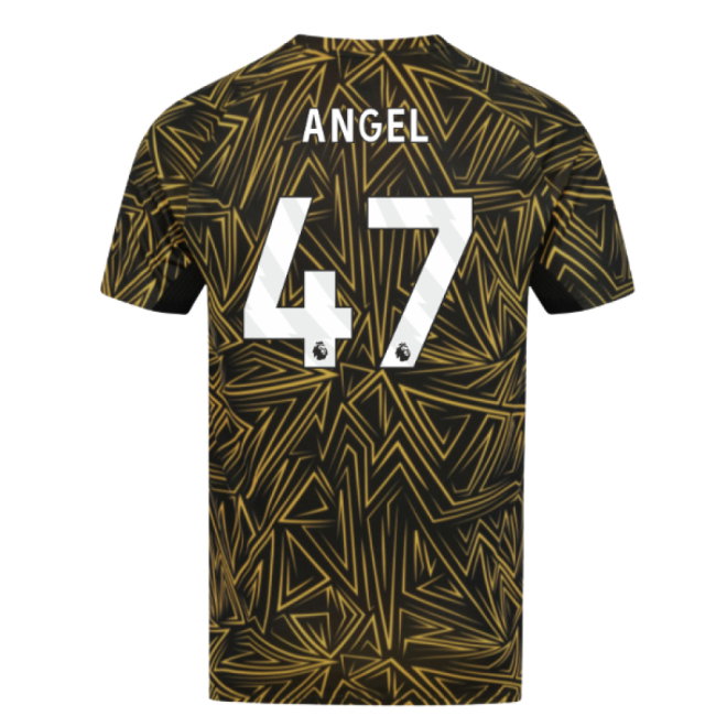 2025-2026 Wolves Home Pre-Match Shirt (Black) (Angel 47)