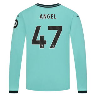 2025-2026 Wolves Long Sleeve Away Shirt (Kids) (Angel 47)