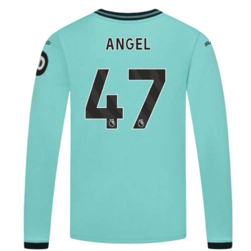 2025-2026 Wolves Long Sleeve Away Shirt (Kids) (Angel 47)