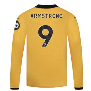 2025-2026 Wolves Long Sleeve Home Shirt - Kids (Armstrong 9)