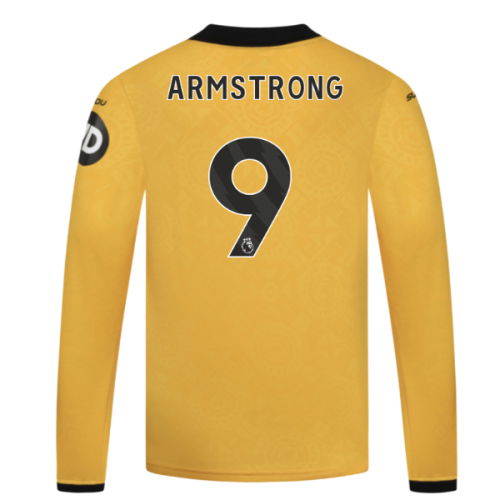 2025-2026 Wolves Long Sleeve Home Shirt - Kids (Armstrong 9)