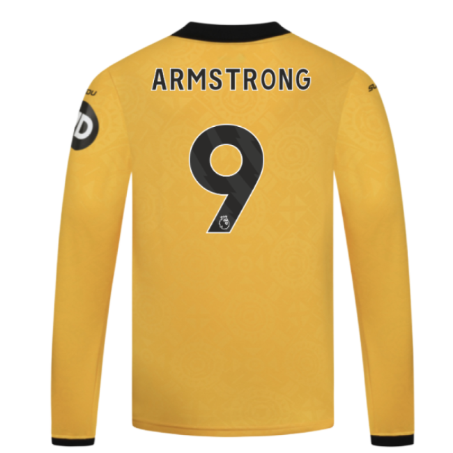 2025-2026 Wolves Long Sleeve Home Shirt - Kids (Armstrong 9)