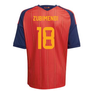 2026-2027 Spain Home Shirt (Kids) (Zubimendi 18)